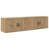 Wall-mounted TV Cabinet Set 2 pcs Artisan Oak 80 x 34.5 x 40 cm 3415586