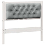 Headboard Other White and light grey 90 cm Solid pine wood 879033