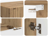TV Wall Cabinet Set 4 pcs Artisan Oak Engineered Wood 3408915