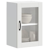 Kitchen Wall Cabinet with Glass Door Porto White 854007