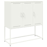 Highboard White 100.5x39x107 cm Steel 846541