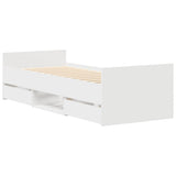 Bed Frame without Mattress White 90x190 cm Single 3203810