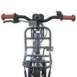 Kids Bike 22 Inches for 7-12 Years Old Dark Grey 42009270