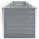47068 Garden Raised Bed Galvanised Steel 480x80x77 cm Grey