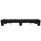 ZNTS Bed Frame without Mattress Black 120x200 cm 845862