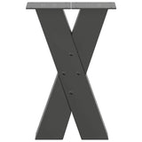 Coffee Table Legs X-Shaped 2 pcs Anthracite 38x cm Steel 4012954