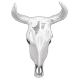 Bull Skull Silver 34 x 13 x 53 cm Aluminium 42000134