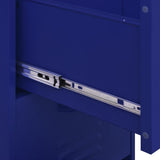 ZNTS Storage Cabinet Navy Blue 42.5x35x101.5 cm Steel 336181