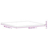 Table Top 80x80x1.5 cm Square Solid Wood Beech 355970