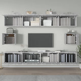 6 Piece TV Cabinet Set Grey Sonoma Engineered Wood 3114372