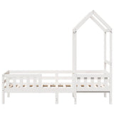 Bed Frame with Roof without Mattress White 100x200 cm 3282157