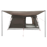 Family Tent with Roof Brown Grey 320 x 210 x 180 cm Polyester 42029000