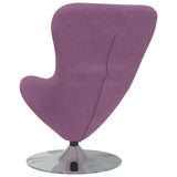 Egg Chair Purple 63 x 73 x 90 cm Velvet 42002735