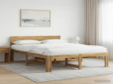 Double Bed Frame with Headboard ROSTOCK White 150 x 200 cm 3405463