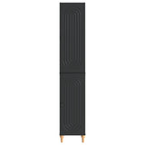 Cabinet Set 2 pcs Black Engineered Wood 3416449