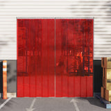 Door Curtain Red 300 mmx2,6 mm 25 m PVC 153869