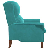 Armchair Turquoise 76 x 94 x 102 cm Velvet 42009866