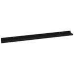 Wall Shelves 4 pcs Black 100x9x3 cm 326670