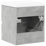 2 Piece Bathroom Furniture Set Concrete Grey Engineered Wood 3324907