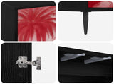 TV Cabinet AACHEN 69 x 33 x 50.5 cm Black Oak Engineered Wood 8007026