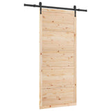Sliding Door Natural 80 x 208 cm Solid Pine Wood 3445614