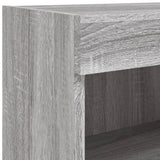 TV Cabinets with LED Lights 2 pcs Grey Sonoma 80x30x30 cm 837152