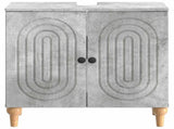 Bathroom Sink Cabinet ALKMAAR Concrete Grey 59.5 x 31.5x 59 cm 896128