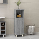 Bathroom Cabinet Grey Sonoma 30x30x95 cm Engineered Wood 815607