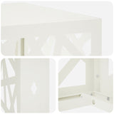 Air Conditioner Cover White 110 x 50 x 80 cm Steel 8014165