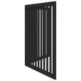 Dog Gate Foldable 2 Panels Black 160 cm Poplar Wood 352258