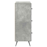 Drawer Cabinet Concrete Grey 66 x 34.5 x 90 cm Engineered Wood 895528