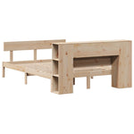 Bookcase Bed without Mattress 140x200 cm Solid Wood Pine 3321774