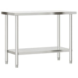 Kitchen Work Table 110x55x85 cm Stainless Steel 376455