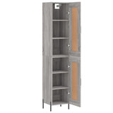 Highboard Grey Sonoma 34,5x34x180 cm Engineered Wood 3200463