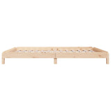 Stack Bed without Mattress 75x190 cm Small Single Solid Wood Pine 820407