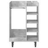 Golf Cabinet with Wheel Plain Concrete Grey 65 x 45 x 98 cm 899450