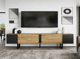 180*40*55cm cabinet, board, console with 2 cabinets and open storage areas on both sides, N605P417174N