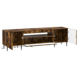 LED TV Cabinet ZWOLLE Smoked Oak Engineered Wood 896470