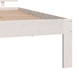 Bed Frame without Mattress White 90x190cm Single 810461