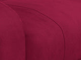 Massage Chair Wine Red Velvet 342415