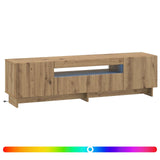 LED TV Cabinet Artisan Oak Engineered Wood 896034