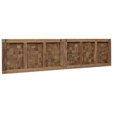 Bed Headboard Natural Solid Teak Wood 42024563