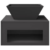 Fire Pit Black 50 x 50 x 40 cm Steel 874583