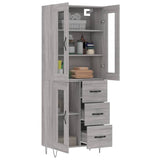 Highboard Grey Sonoma 69.5x34x180 cm Engineered Wood 3198631