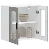 Kitchen Wall Cabinet with Glass Door Porto Grey Sonoma 854153
