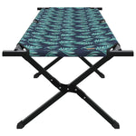 Folding Camping Bed Folding Manual Leaf pattern Oxford fabric 42003179