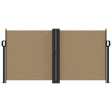 ZNTS Retractable Side Awning Taupe 120x1000 cm 4004709