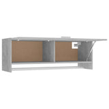Wardrobe Concrete Grey 100x32.5x35 cm Engineered Wood 808237