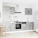 7 Piece Kitchen Cabinet Set Lucca Concrete Grey Engineered Wood 3314775