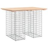Garden Table Gabion Design 100x70x72 cm Solid Wood Pine 834365
